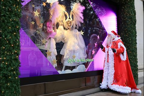 Selfridges Christmas window 2021